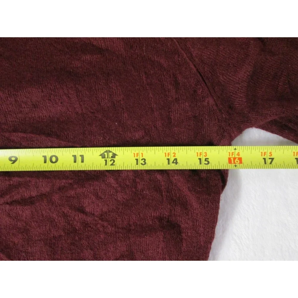 Forever 21 Sweater Dress Burgundy Turtleneck Long Sleeve Acrylic S (RK81) - Picture 8 of 10